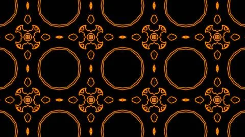 Abstract orange geometric seamless pattern background. Abstract Stripes Kalei Illustrazione stock