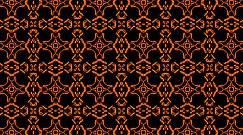 Abstract orange geometric seamless pattern background. Abstract Stripes Kalei 스톡 일러스트