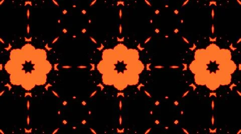 Abstract orange geometric seamless pattern background. Abstract Stripes Kalei Illustrazione stock