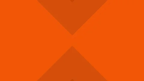 Abstract orange geometric shapes transition animation in 4K dynamic of layere Stock Footage 333412287