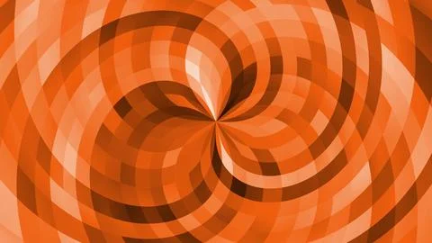Abstract Orange Geometric Swirl Pattern Stock Illustration