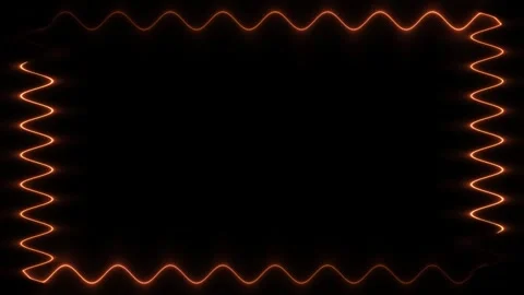 Abstract Orange Glow Frame Stock Footage 284393107
