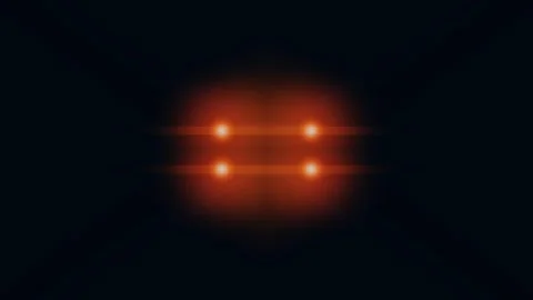 Abstract Orange Glowing Light HUD Interface Element 動画素材 333080837