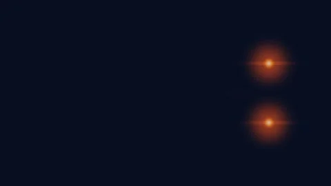 Abstract Orange Glowing Lights on Dark Blue Background Loop Stock-Footage 336960659