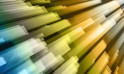 Abstract orange gold light rays background with glowing rectangular shapes. Stock Illustration