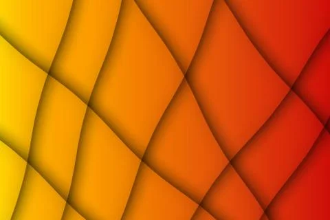 Abstract Orange Gradient 3D Paper Cut Shapes Background Stock-Illustration