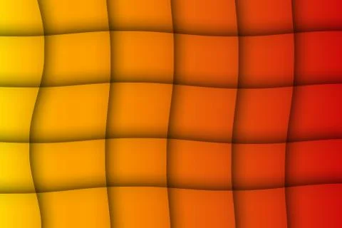 Abstract Orange Gradient 3D Paper Cut Shapes Background Stock Illustration