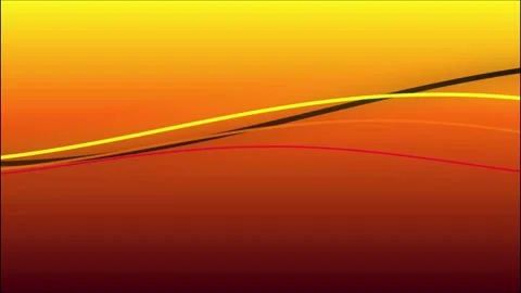 Abstract Orange Gradient Background with Colorful Wave Lines Stock Footage 318368010