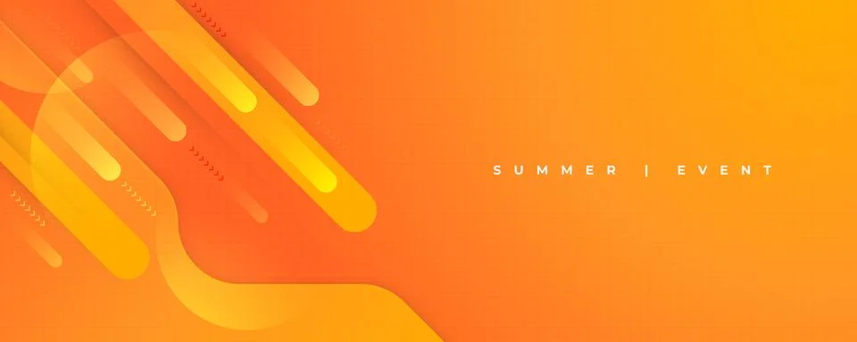 Abstract Orange Gradient Background with Geometric and Circular Elements Stockillustratie