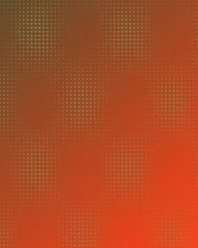 Abstract Orange Gradient Background with Green Halftone Dot Pattern for Mod.. Illustrazione stock