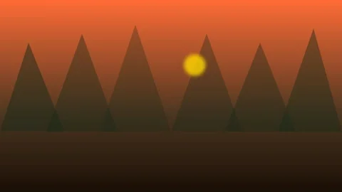 Abstract orange gradient background with modern geometric design elements Stock Footage 343660619