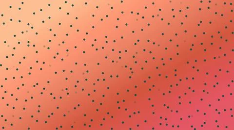 Abstract orange gradient background with scattered black polka dots. Stock Illustration