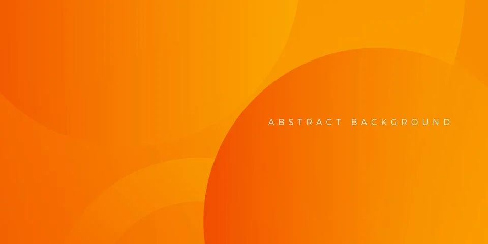 Abstract orange gradient circles background, circular shapes composition Illustrazione stock