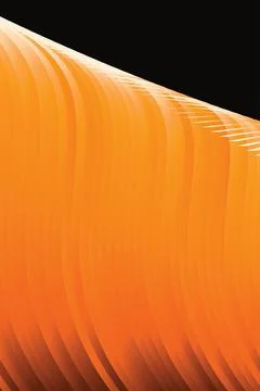 Abstract orange gradient curved vertical lines on dark background modern pa.. Stock-Illustration