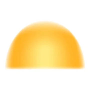 Abstract orange gradient forming a soft and blurry half circle Stock Illustration