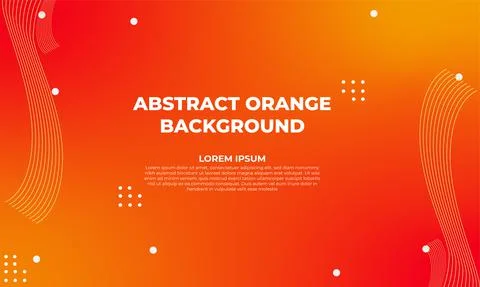 Abstract orange gradient geometric background design Stock Illustration