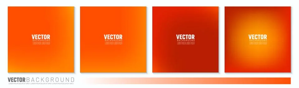Abstract orange gradient illustration background. For social media post Stock Illustration