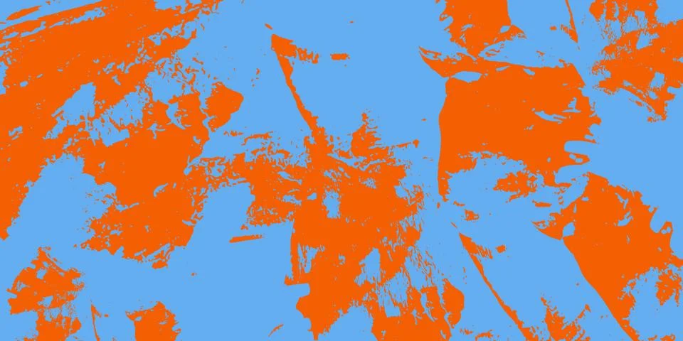 Abstract orange grunge texture background with artistic dry brush strokes o.. Stock Illustration