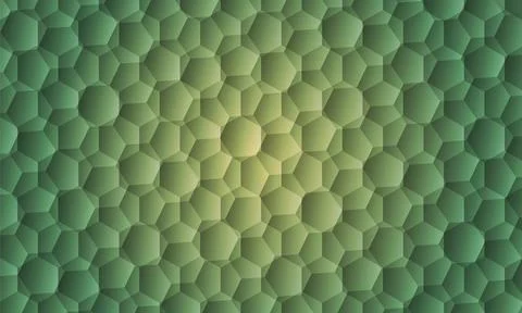 Abstract orange hexagons background. Illustrazione stock