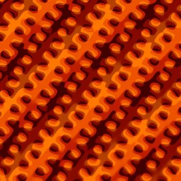 Abstract orange holes background pattern Stock Illustration