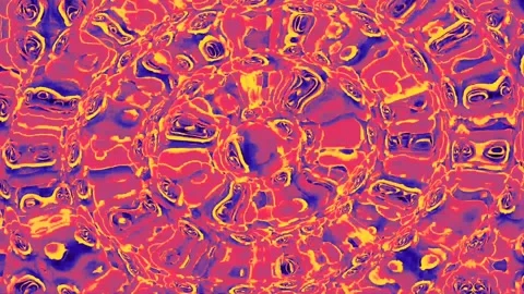 Abstract orange honey shape liquid moving Stock Footage 260181184