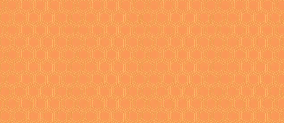 Abstract orange honeycomb pattern.  Subtle geometric texture ideal for backgr イラスト素材