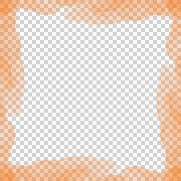 Abstract Orange Ink Frame Stock Photos