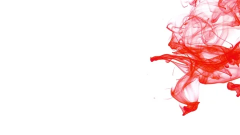 Abstract Orange ink spread Stock Footage 89954174