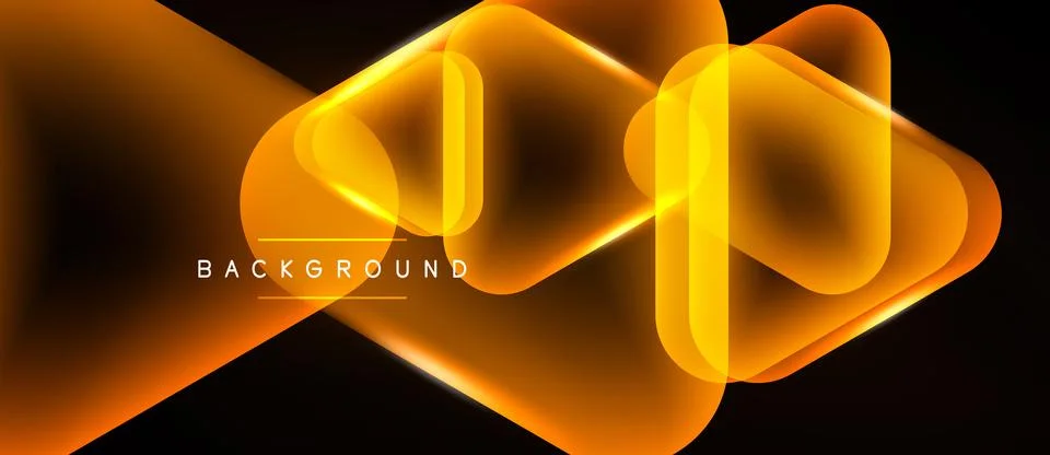 Abstract orange layers create dynamic flow. Gradient shapes overlap, forming 库存插图