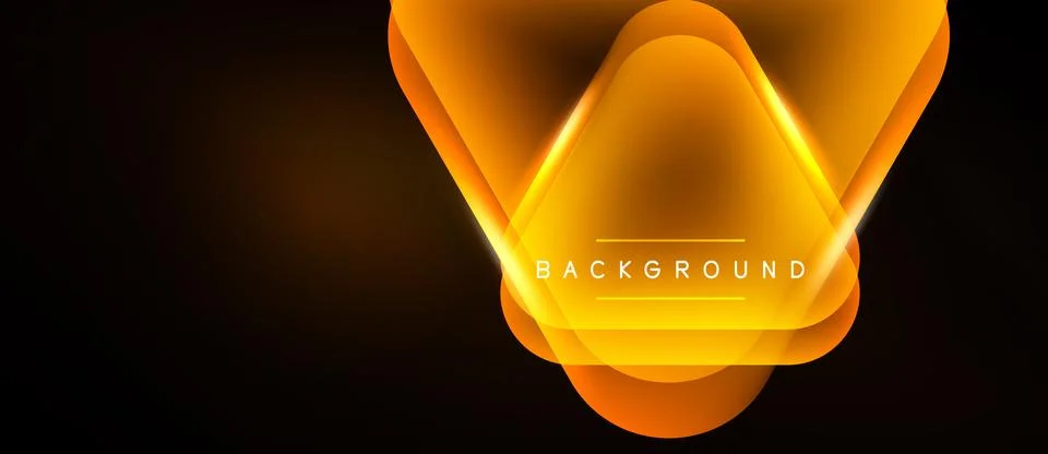 Abstract orange layers create dynamic background. Gradient effect adds depth, Stock Illustration