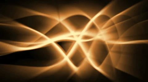Abstract orange light waves - seamless loop (FULL HD) Vídeos de archivo 37211128