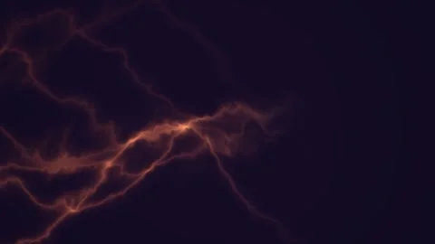 Abstract orange lightning animation on dark background for digital motion g.. Stock-Footage 348169516