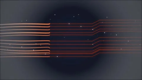 Abstract Orange Lines Data Flow Network Motion Background Stock Footage 348415663