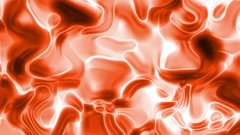 Abstract Orange Liquid Swirls Background Texture: Dynamic Fluid Art Design .. Video stock 293876499