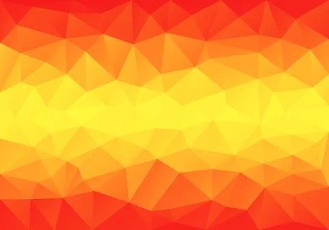 Abstract orange low poly background, vector Stock Illustration