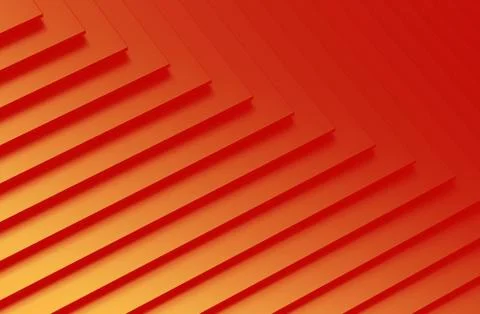The abstract orange metal pattern background. 3D illustration. Stock Illustration