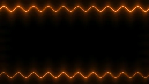 Abstract Orange Neon Frame Background Stock Footage 284392549