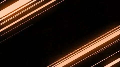 Abstract Orange Neon Glow Light Speed Animation on black background Stock Footage 219597679