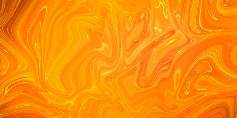 Abstract orange paint background. Acrylic texture with marble pattern イラスト素材