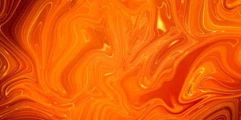 Abstract orange paint background. Acrylic texture with marble pattern イラスト素材