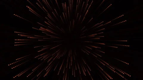 Abstract Orange Particle Burst and Particle Motion Speed Lines Background Video stock 341992319
