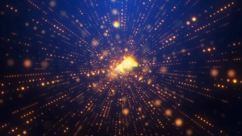 Abstract orange particles background animation Stock Footage 260267170