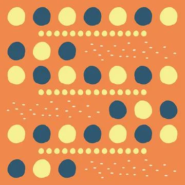 Abstract orange pattern background with circles vector design Illustrazione stock