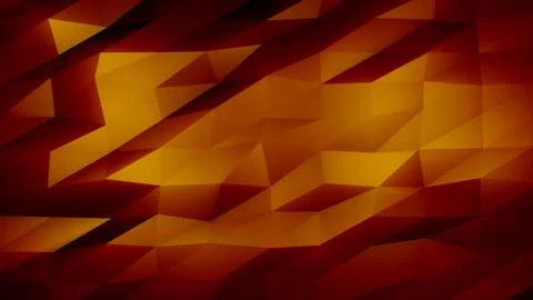 Abstract orange polygon background with faceted design and dark accents, cr.. Stock Illustration