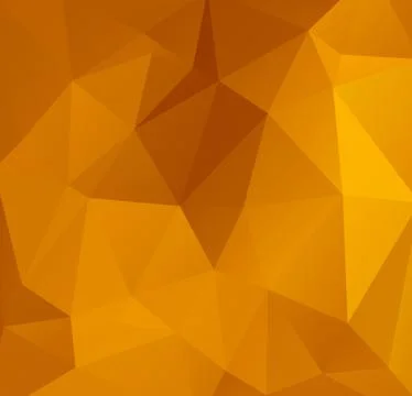 Abstract Orange Polygonal Mosaic Background, Creative Design Templates Stock Illustration