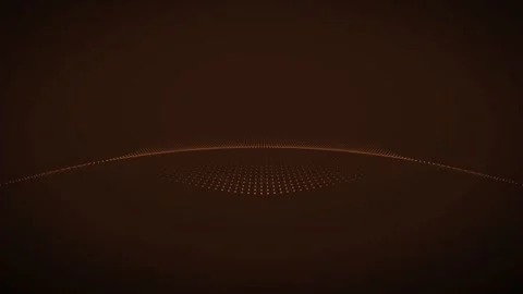 Abstract orange radial ripple dot matrix background Stockbeeldmateriaal 342637835