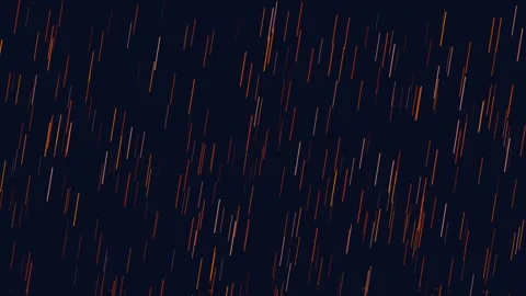 Abstract Orange Rain Falling on Dark Background Loop 動画素材 332920105