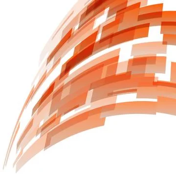 Abstract orange rectangles technology background Stock Illustration