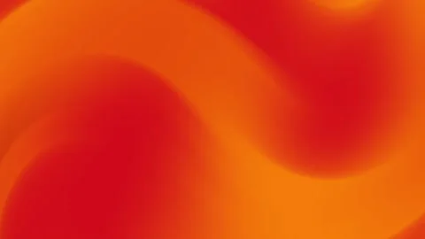 Abstract orange red fluid gradient background with smooth soft wave flow modern Stock Footage 335915351