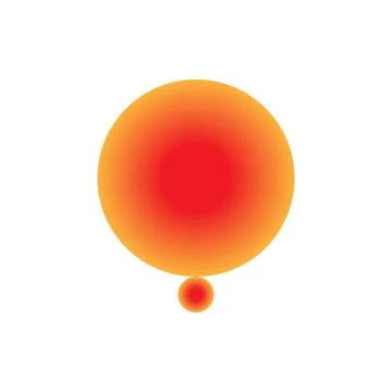 Abstract Orange Red Gradient Circles Ilustración de archivo